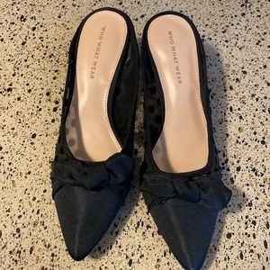 Heels with polka dots